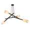 Locus Chandelier  option Dark Stained Walnut