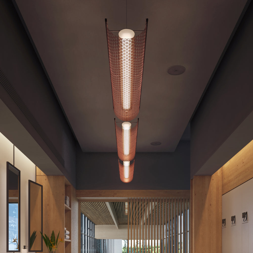 Nans Balis Outdoor LED Linear Pendant Light