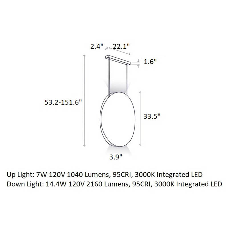 Noren Round LED Pendant Light