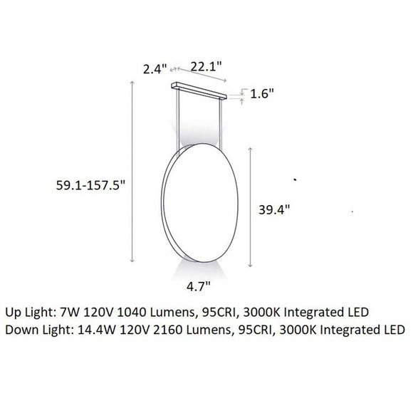 Noren Round LED Pendant Light