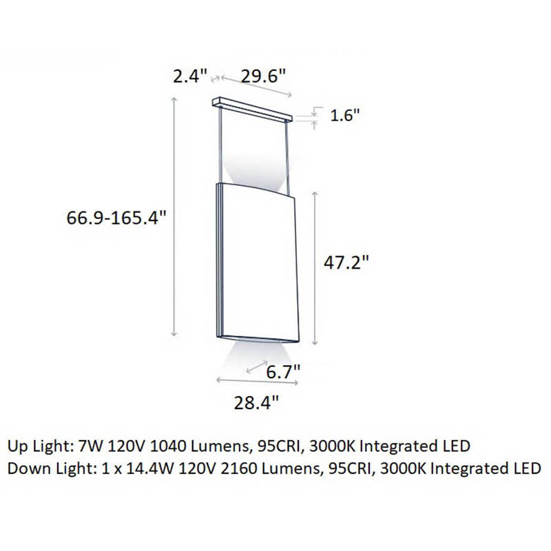 Noren Vertical LED Pendant Light