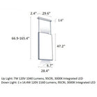 Noren Vertical LED Pendant Light