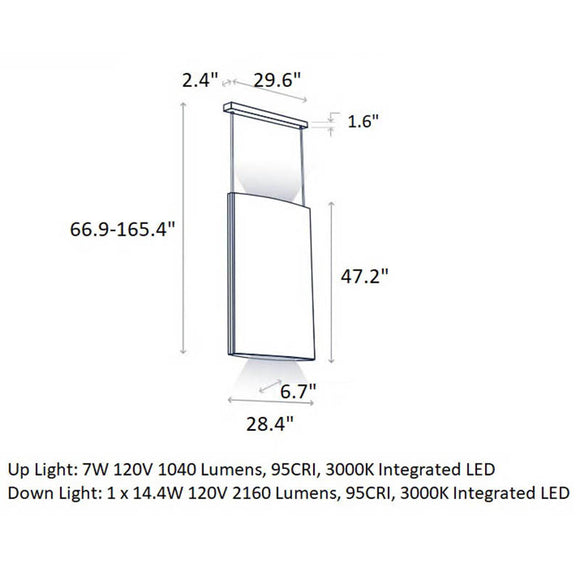 Noren Vertical LED Pendant Light