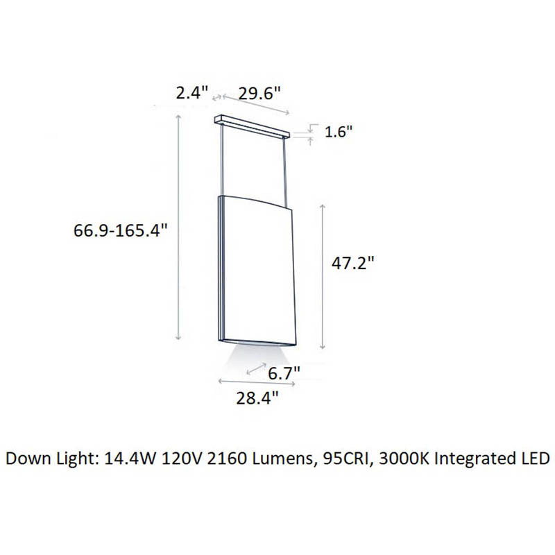 Noren Vertical LED Pendant Light