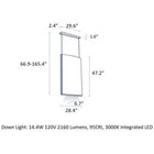 Noren Vertical LED Pendant Light