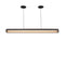 Nubis Linear Split Canopy LED Pendant Light  option Dark Stained Walnut