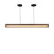 Nubis Linear Split Canopy LED Pendant Light  option Walnut