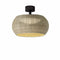 Perris Outdoor LED Semi Flush Mount  option Beige