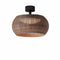 Perris Outdoor LED Semi Flush Mount  option Brown