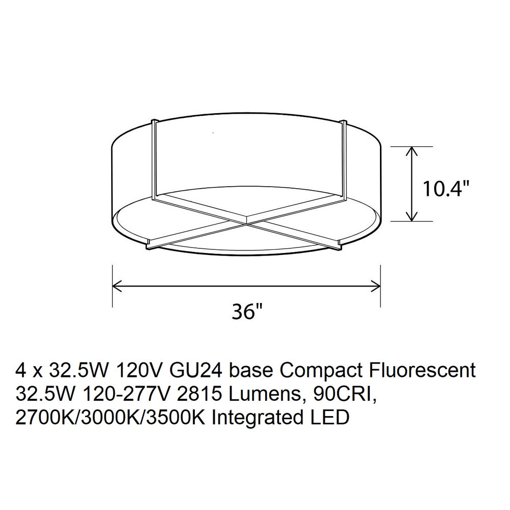 Cerno Plura 36 Flush Mount