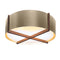 Cerno Plura 46 Flush Mount  option Distressed Brass