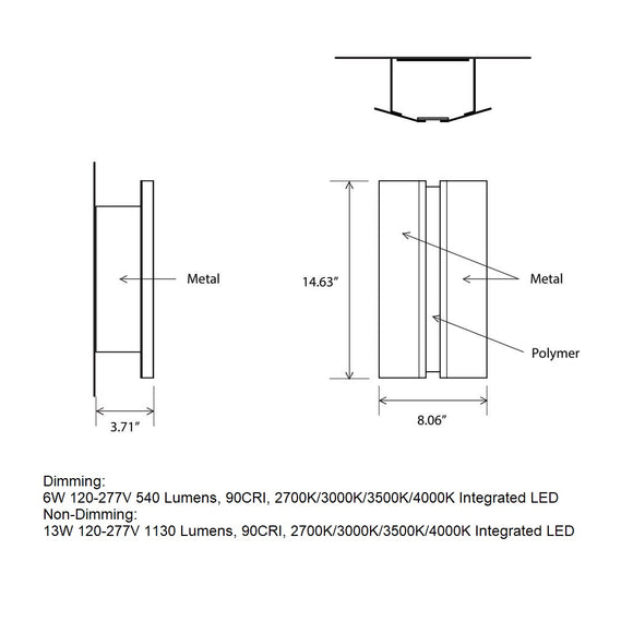 Rima Outdoor LED Wall Sconce