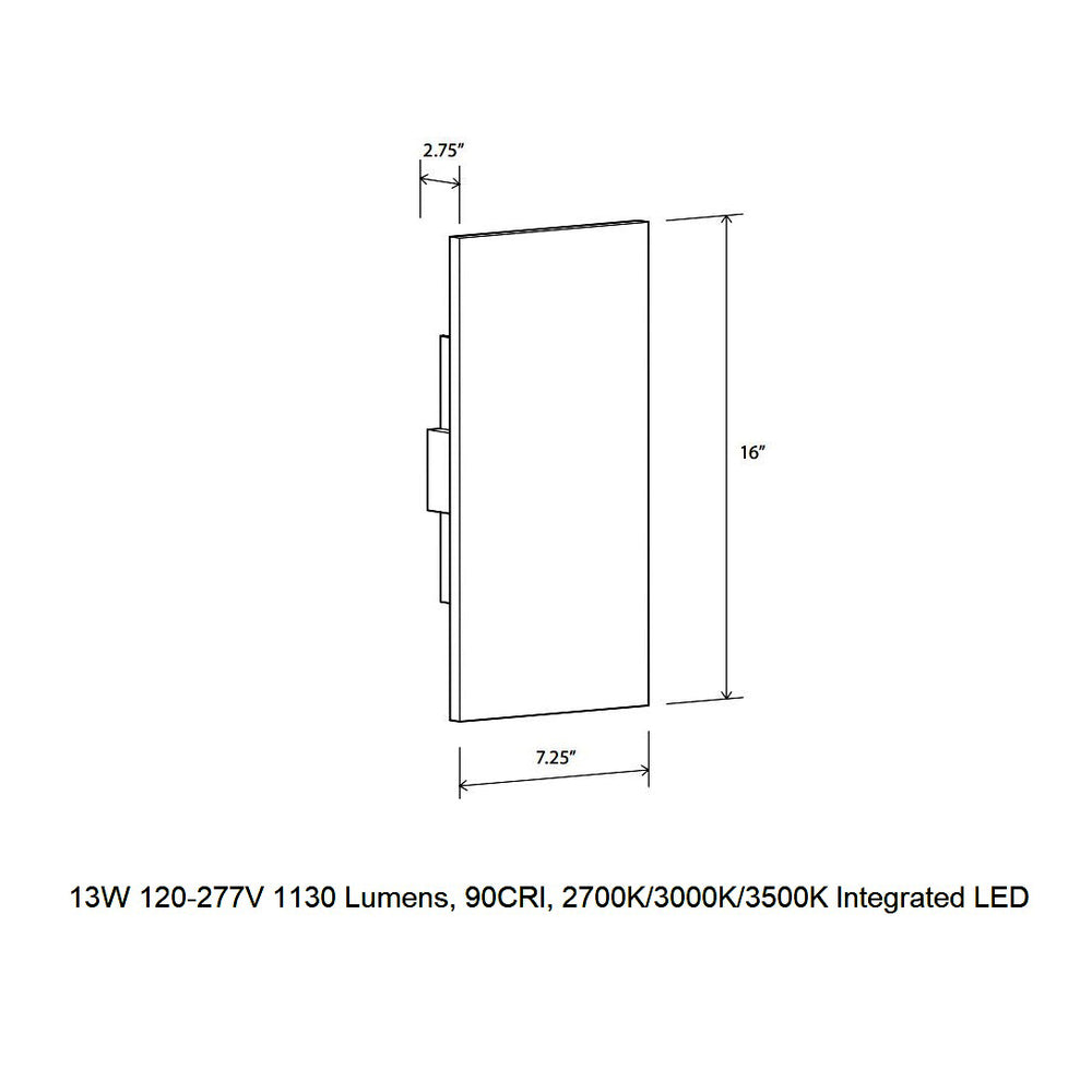Tersus Large LED Wall Sconce