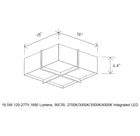 Veram 18 LED Flush Mount