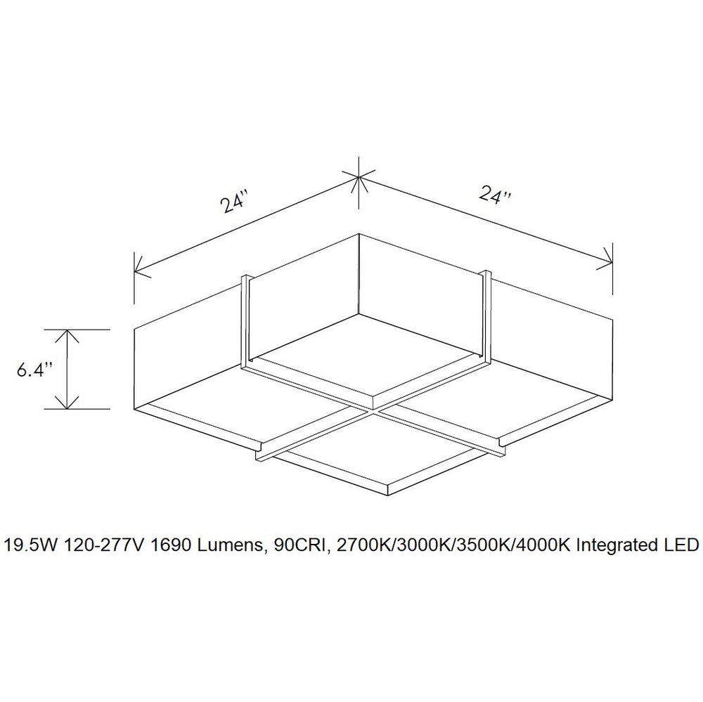 Veram 24 LED Flush Mount