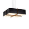 Veram 24 LED Pendant Light  option Matte Black with Matte White Interior