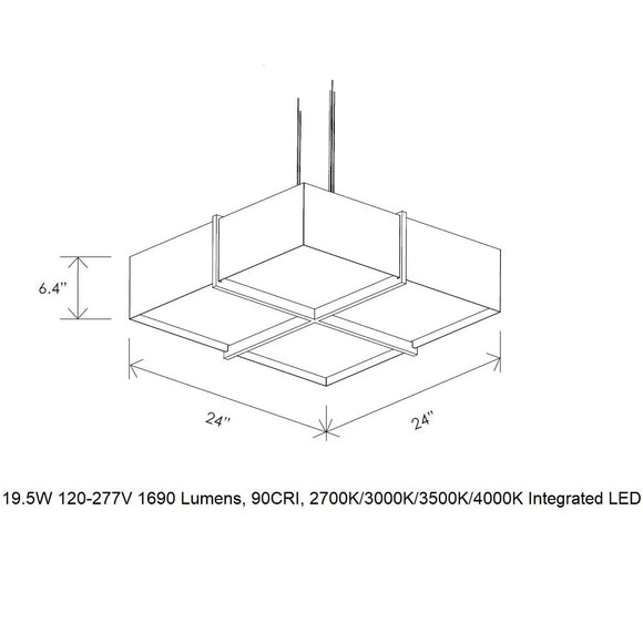 Veram 24 LED Pendant Light
