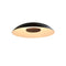 Volo Flush Mount  option White Interior / Black Exterior Shade with Walnut Disc