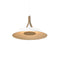 Volo LED Pendant Light  option White Interior / White Exterior Shade with White Washed Oak Disc