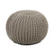 Cotton Cord Pouf  option Beige
