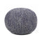 Cotton Cord Pouf  option Purple/Grey/Cream