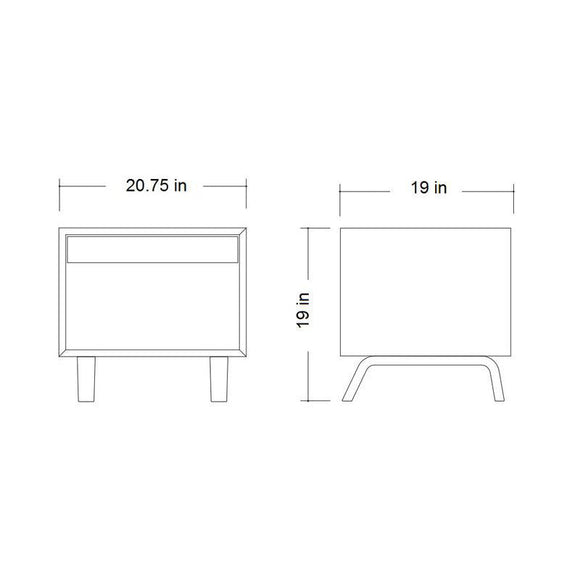 Bedside Table with Drawer