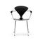 Metal Base Armchair  option Ebony Lacquer