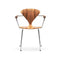 Metal Base Armchair  option Red Gum