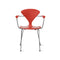 Metal Base Armchair  option Stella Orange