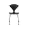 Metal Base Side Chair  option Classic Ebony (Ebonized Walnut)