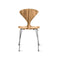 Metal Base Side Chair  option Red Gum