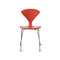 Metal Base Side Chair  option Stella Orange