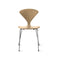 Metal Base Side Chair  option White Oak Rift Cut