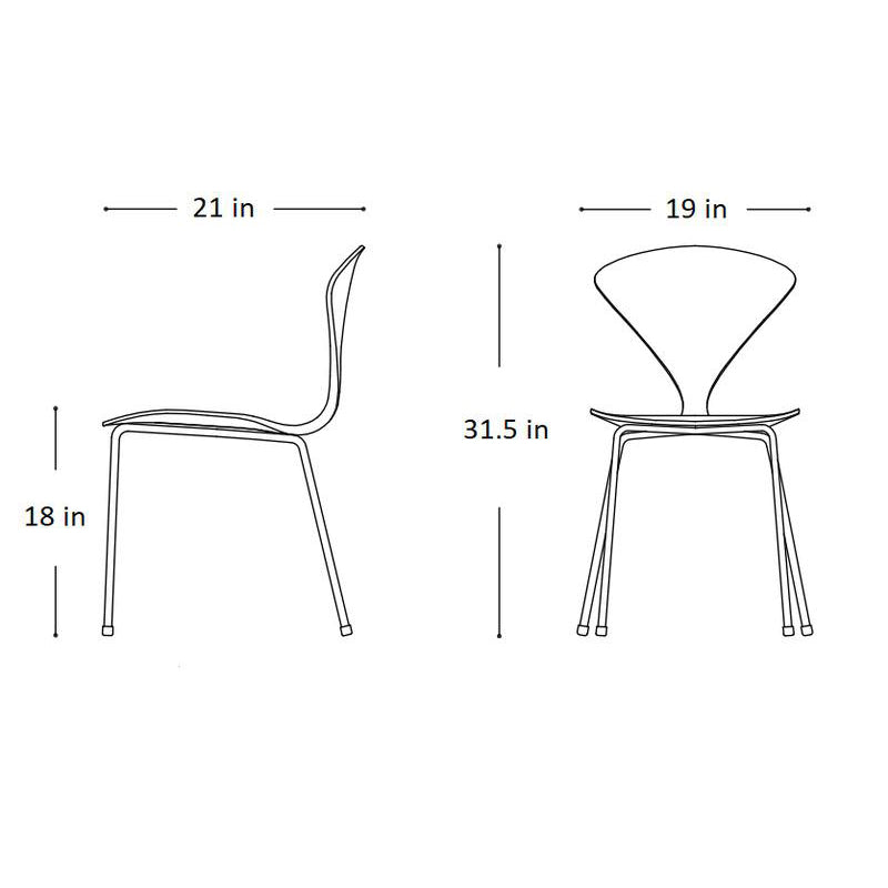 Metal Base Side Chair