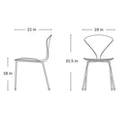 Metal Base Side Chair