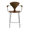Stool with Arms  option Classic Walnut