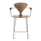 Stool with Arms  option Natural Walnut