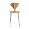 Stool with Chrome Base  option Red Gum