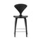 Stool with Wood Base  option Classic Ebony (Ebonized Walnut)