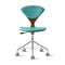 Task Office Chair - Upholstered Seat and Back  option Spinneybeck Leather Sabrina Spring Azure