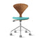 Task Office Chair - Upholstered Seat  option Spinneybeck Leather Sabrina Spring Azure