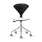 Task Office Chair - Upholstered Seat  option Classic Ebony Seat (Ebonized Walnut)