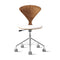 Task Office Chair - Upholstered Seat  option Natural Walnut
