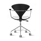 Task Office Chair with Arms - Upholstered Seat and Back