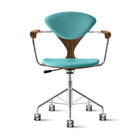 Task Office Chair with Arms - Upholstered Seat and Back