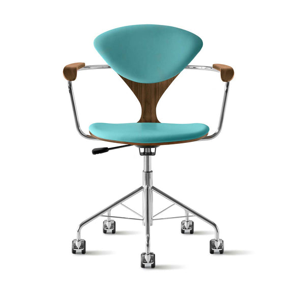 Task Office Chair with Arms - Upholstered Seat and Back