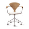 Task Office Chair with Arms - Upholstered Seat  option Spinneybeck Leather Sabrina White