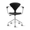 Task Office Chair with Arms - Upholstered Seat  option Classic Ebony