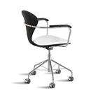 Task Office Chair with Arms - Upholstered Seat