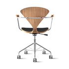 Task Office Chair with Arms - Upholstered Seat